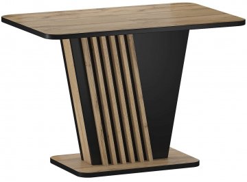 Складной стол Nevio 125-170/75/76 дуб артизан / черный