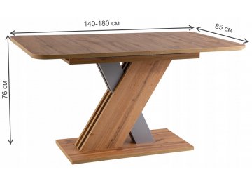Деревянный стол Exel D 140-180/85/76