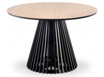 Обеденный стол Miyaki 120/77 дуб натуральный / черный