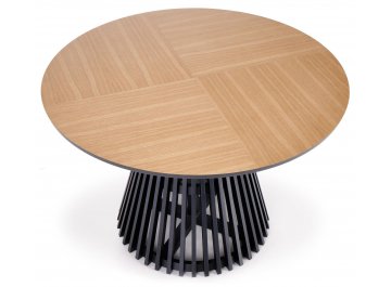 Обеденный стол Miyaki 120/77 дуб натуральный / черный