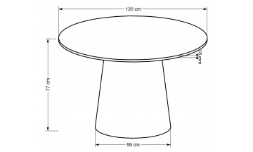Деревянный стол Ginter 120/77