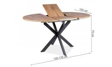 Деревянный стол Gaston 100-135/100