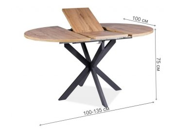 Деревянный стол Gaston 100-135/100