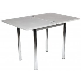 Стол Реал М-2 КМ 07 серый / ножка хром 02