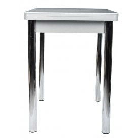 Стол Реал М-2 КМ 07 серый / ножка хром 02