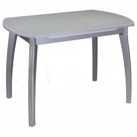 Стол Реал ПО КМ серый / камень 07, ножка 07 серая
