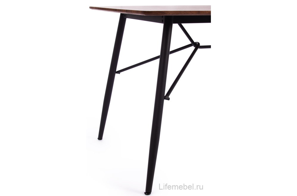 Деревянный стол Rusto черный / орех