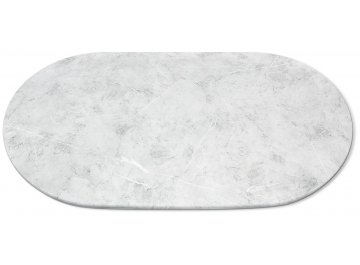 Обеденный стол SHT-TU10/140/80 белый / мрамор премиум светлый