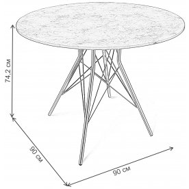 Деревянный стол SHT-TU2-1/90