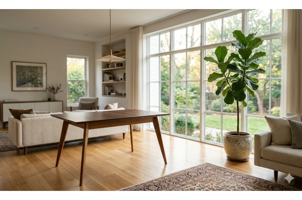 Деревянный стол Сканди 120 орех