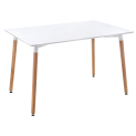 Стол Table 120 white / wood  - Уцененный экземпляр