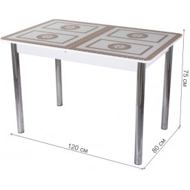 Стеклянный стол Танго ПР-1 02