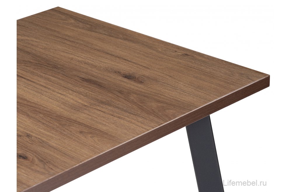 Стол Тринити Лофт 120 25 мм гикори / черный матовый