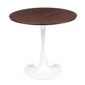 Стол Tulip Nut белый / орех
