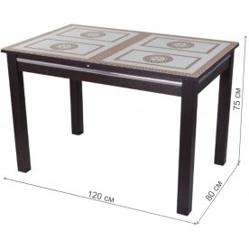 Стеклянный стол Вальс-1 08