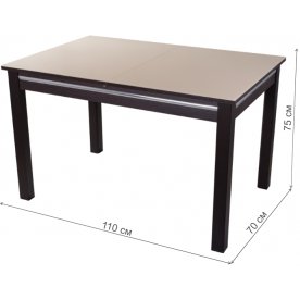 Стеклянный стол Вальс 08