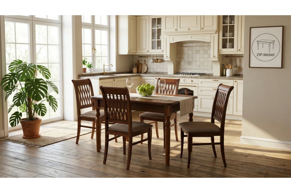 Деревянный стол Верди 120 орех