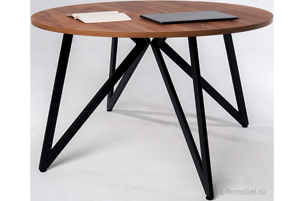 Деревянный стол Женева табачный крафт