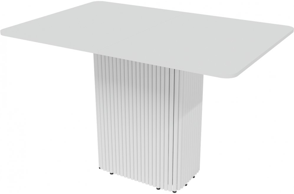 Деревянный стол Trubis 90x75x140 белый