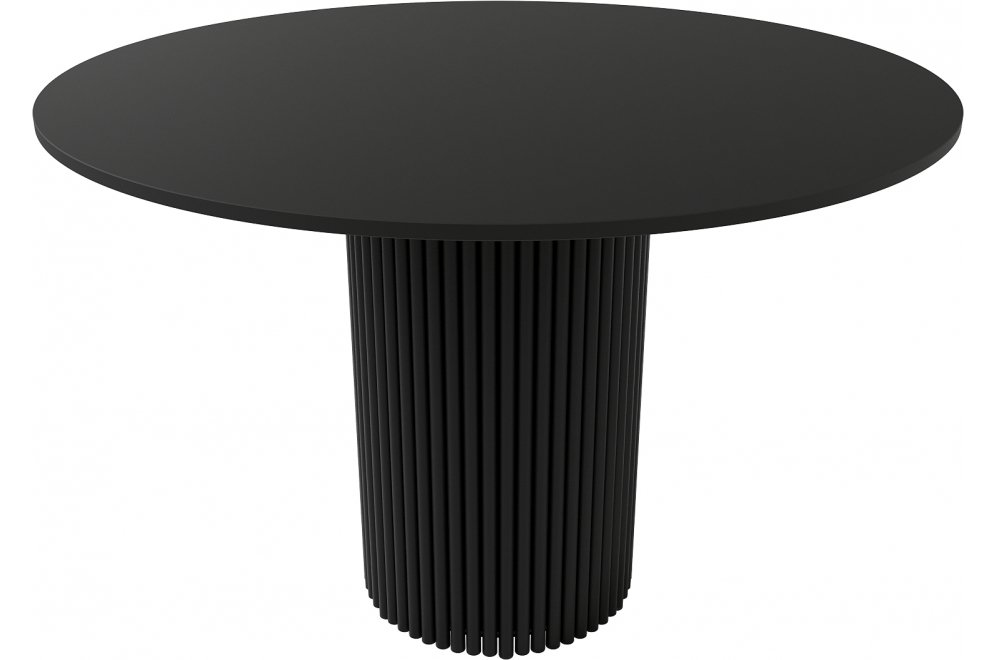 Деревянный стол Trubis Wood 110x75x110 черный