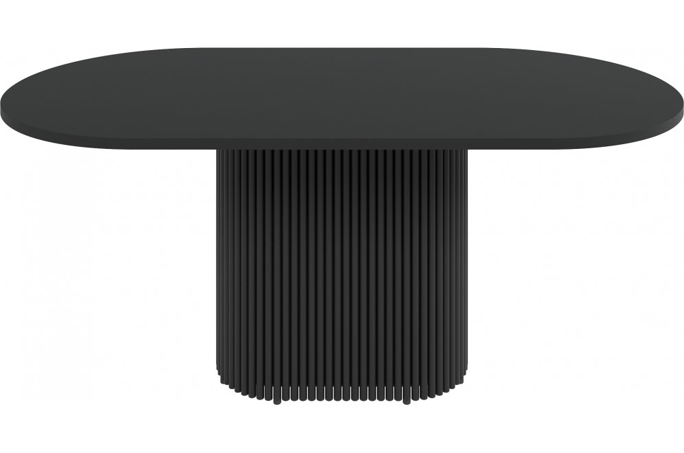 Деревянный стол Trubis Wood 90x75x180 черный