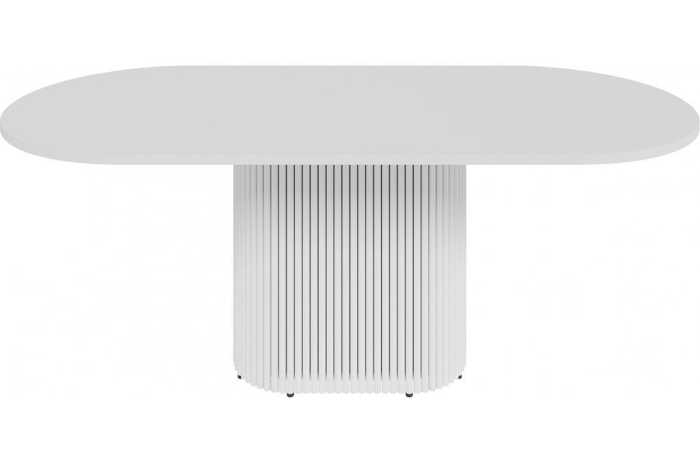 Деревянный стол Trubis Wood 90x75x200 белый