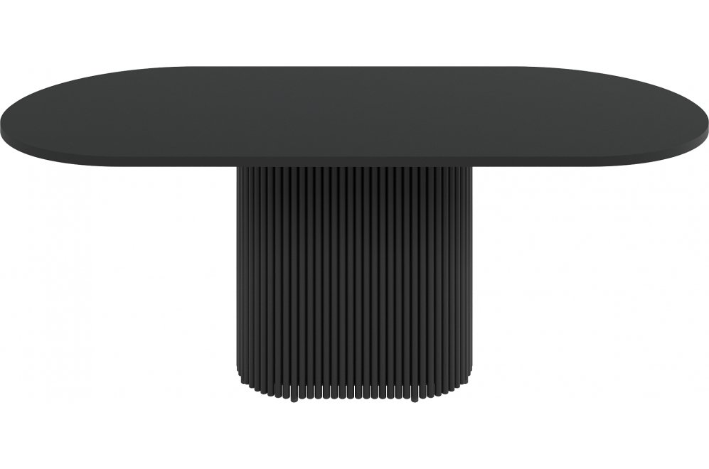 Деревянный стол Trubis Wood 90x75x200 черный