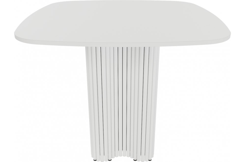 Деревянный стол Trubis Wood 90x75x90 белый