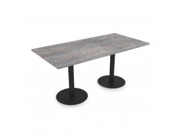 Обеденный стол VAST-120 basalt/черный