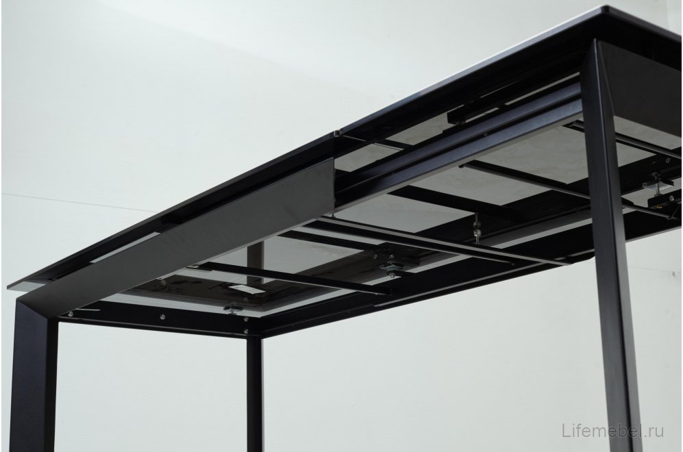 Керамический стол Cremona 140 KL-99 белый мрамор матовый / итальянская керамика / черный