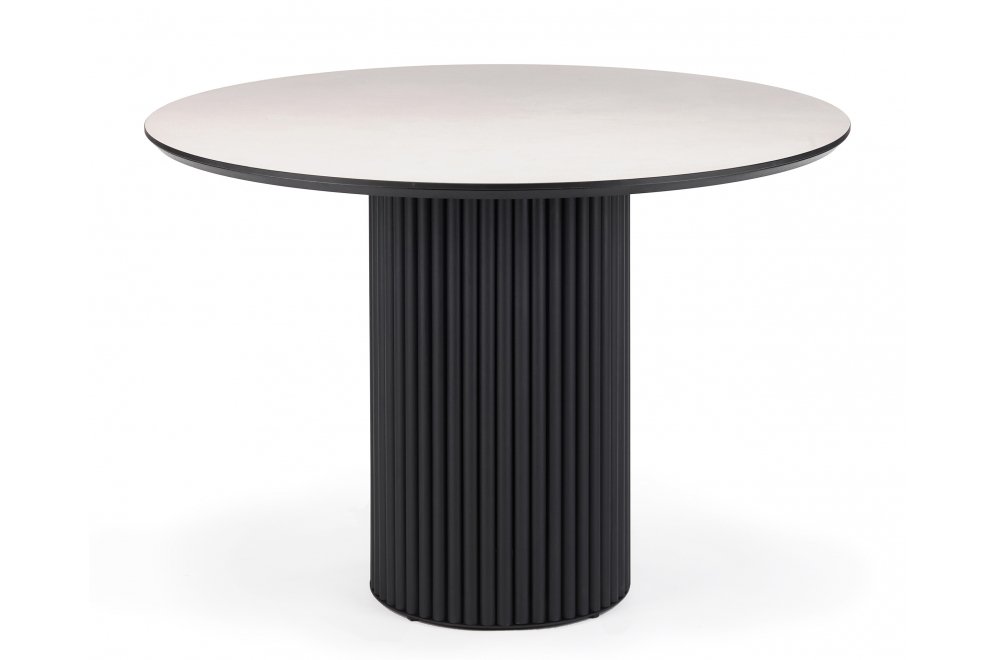 Керамический стол Барел 110 krater perla repose / черный