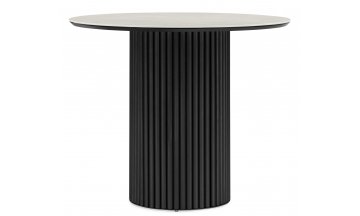 Керамический стол Барел 89 carmen light grey / черный