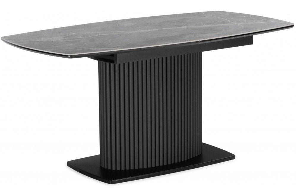 Керамический стол Фестер 160(205)х90 larka grey / черный