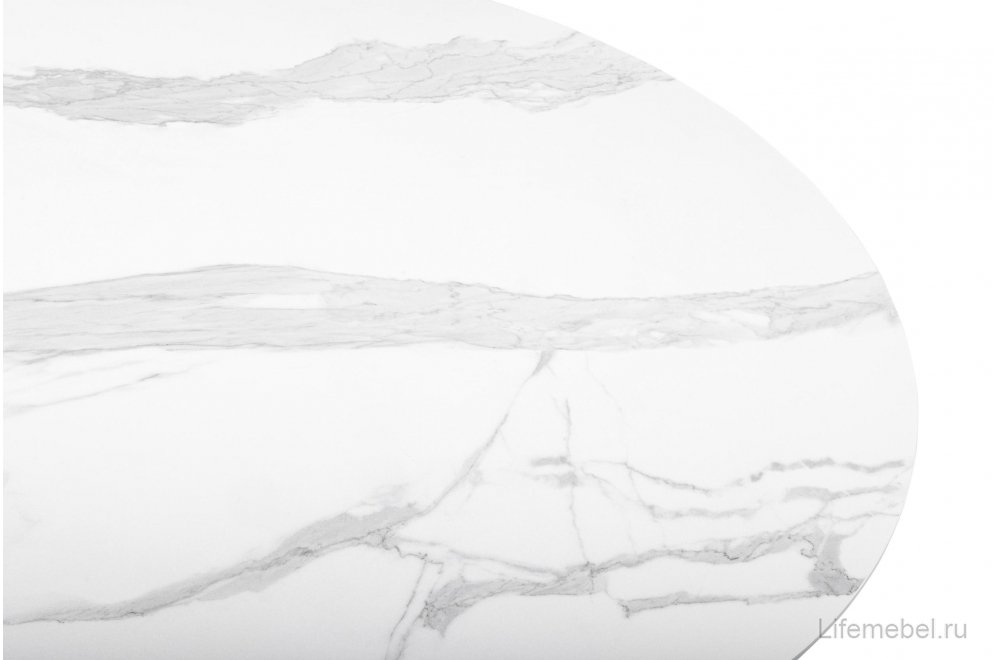 Керамический стол Гравент 110 patagonoa bianco repose / золотой