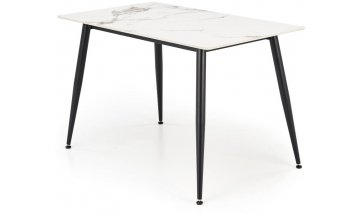 Керамический стол Halmar Emilio 120 белый агломерат