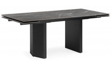 Керамический стол Монерон 200x100 дерево / белый