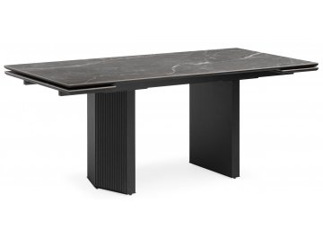 Стеклянный стол Монерон 200 nero marquina / черный