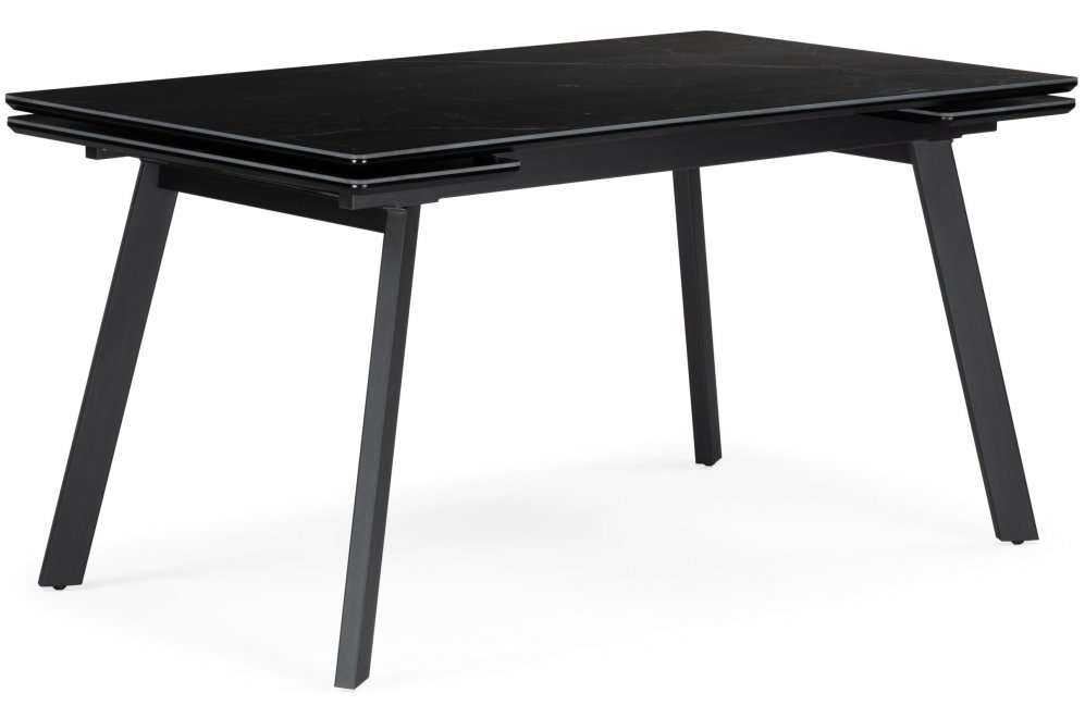 Керамический стол Норман 120(180)х80 shakespeare black / черный