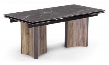 Керамический стол Саливан 180x90 carla larkin / дуб монтана nero marquina / дуб бомонд лофт