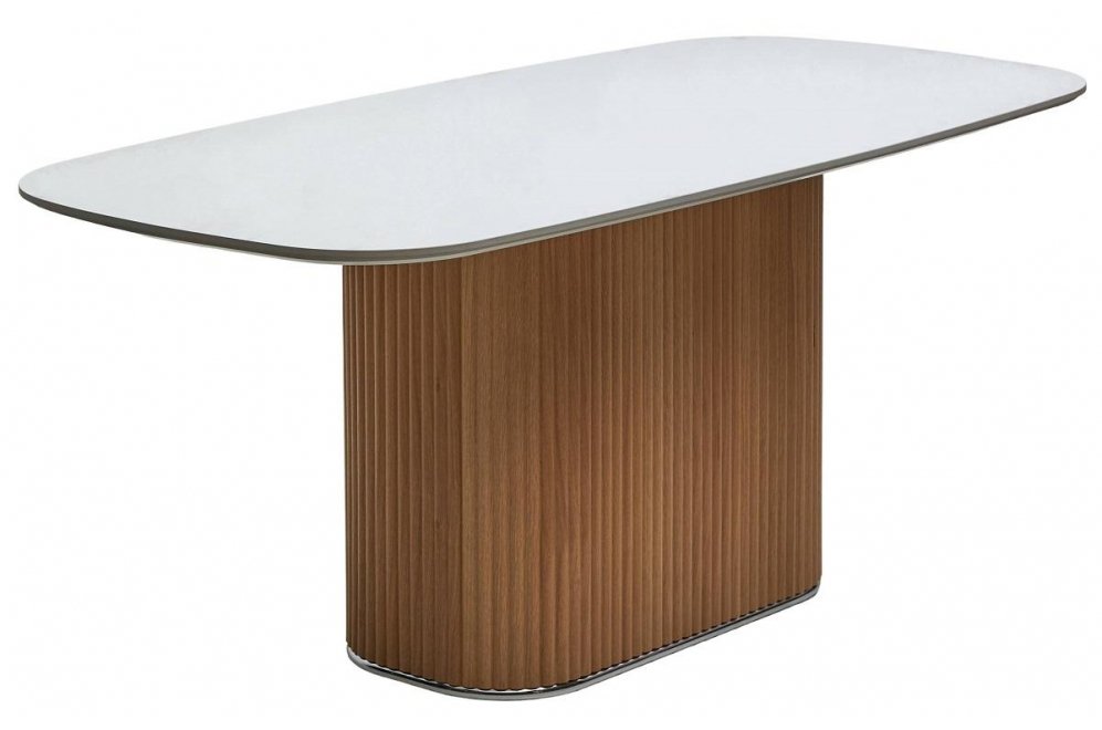 Керамический стол TAMPA Белый 90 Керамика / МДФ