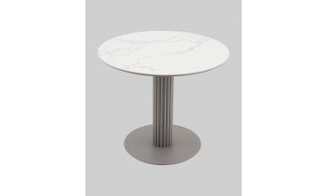 Керамический стол Линдор 90x90 мрамор / латте