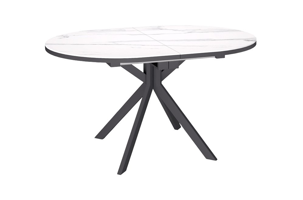 Стол DO1200 черный / керамика белая