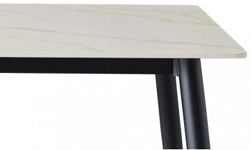 Керамический стол Rion 130 белый / черный