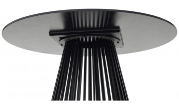 Керамический стол Terni 120 керамика черный мрамор матовый matt black marble solid ceramic / черный