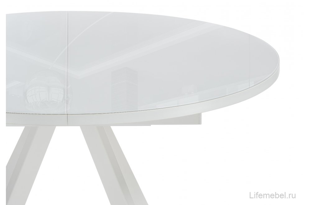 Обеденная группа Асака белый / бежевый