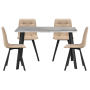 бежевый велюр / бетон / черный матовый