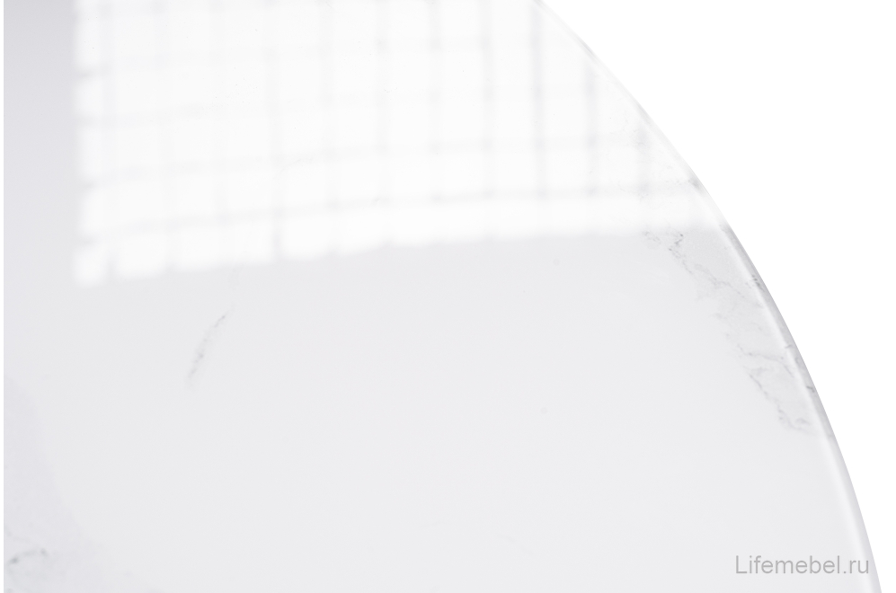 Обеденная группа Эудис velutto 05 / белый мрамор / черный