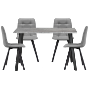 светло-серый велюр / бетон / черный матовый