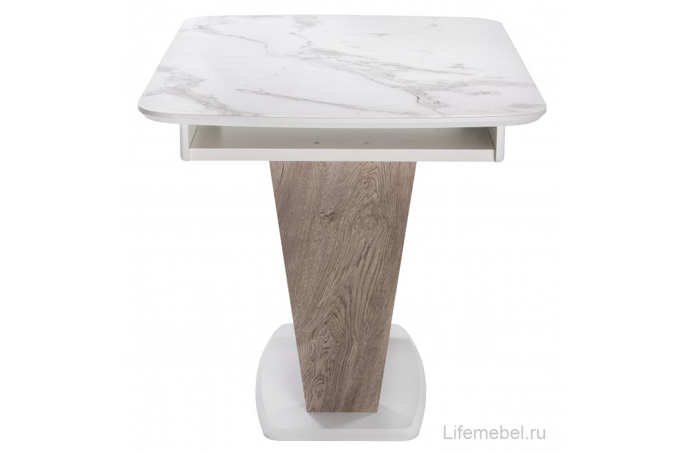 Обеденная группа Колиан сливовый / кремовый / белая шагрень / дуб