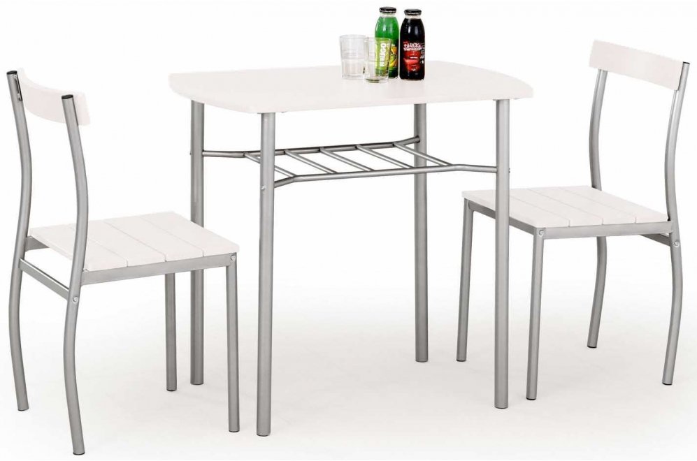 Обеденная группа Lance белая / серая